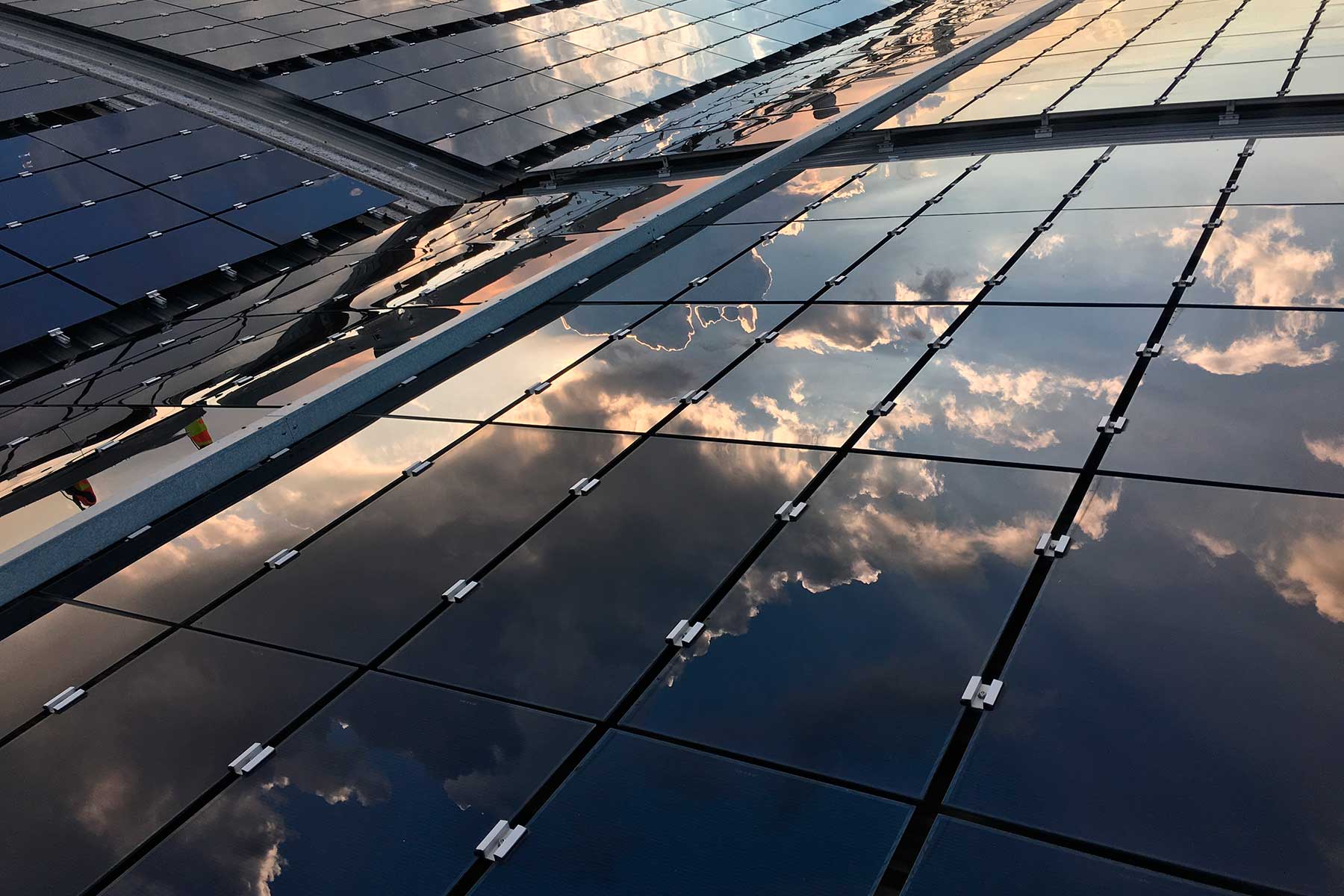 Photovoltaik-Dachanlage, Ausschnitt